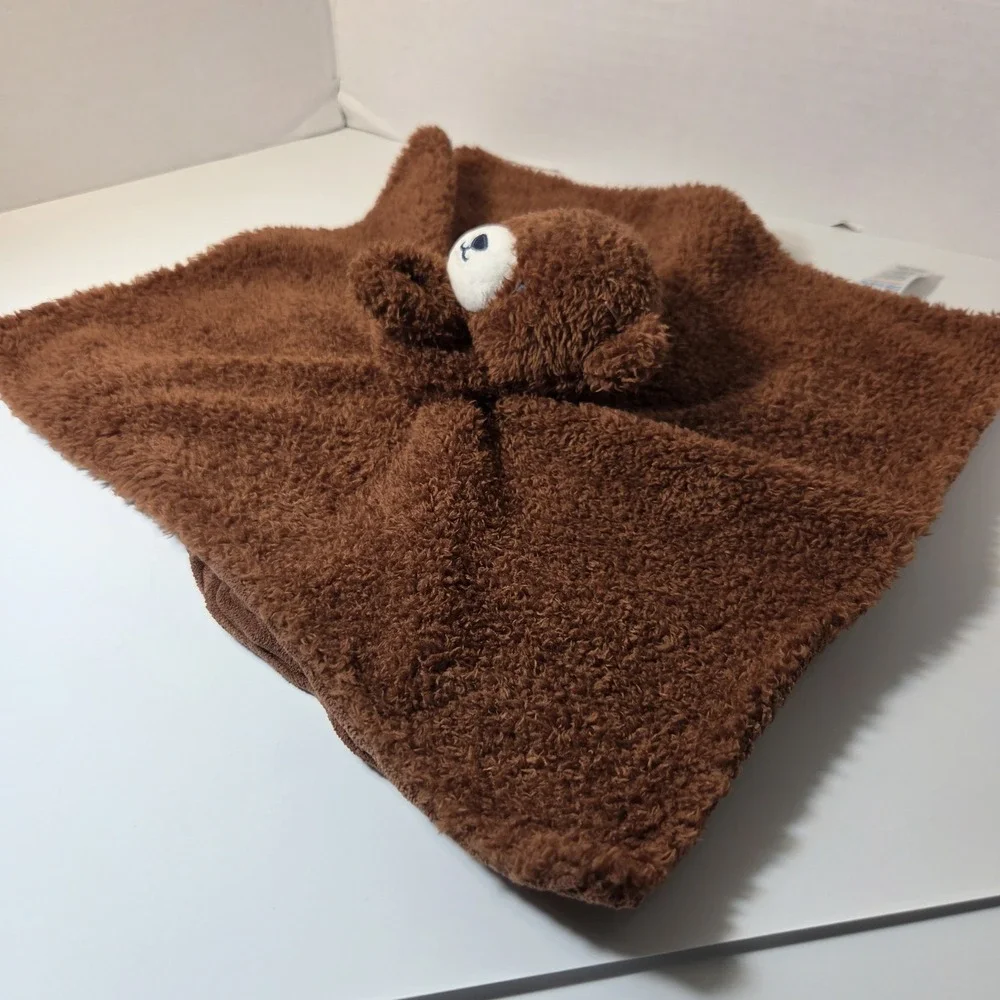 Carter's Just One You Brown Bear Baby Lovey Security Blanket Ribbed